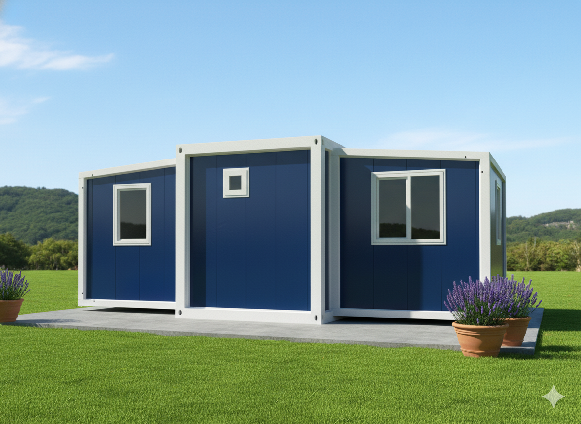 Instalación casa contenedor amarilla en Uruguay