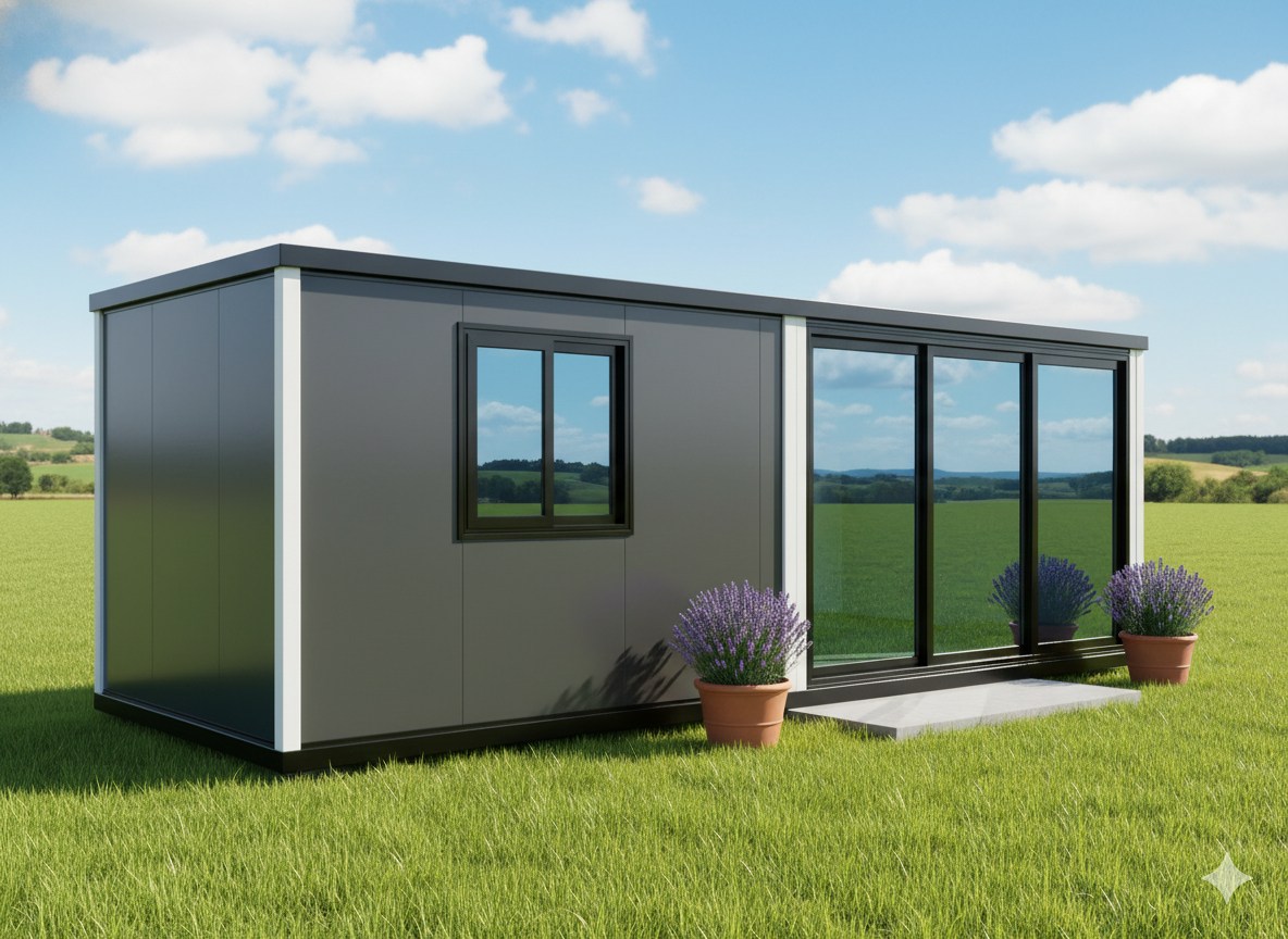 Vivienda contenedor con deck en Montevideo